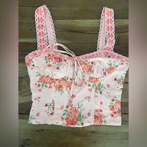 Thirty Thirty LA Pink Smocked Top